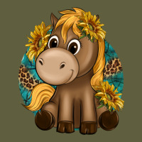 Cute Baby Horse Amd Sunflowers Vintage Tee | Teevron