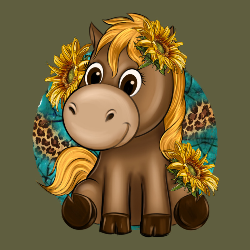 Cute Baby Horse Amd Sunflowers Vintage Tee by texasbilliewilder | Teevron