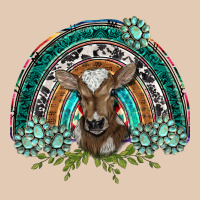 Turquoise Gemstones Brown Baby Cow  Rainbow Urban Hoodie | Teevron