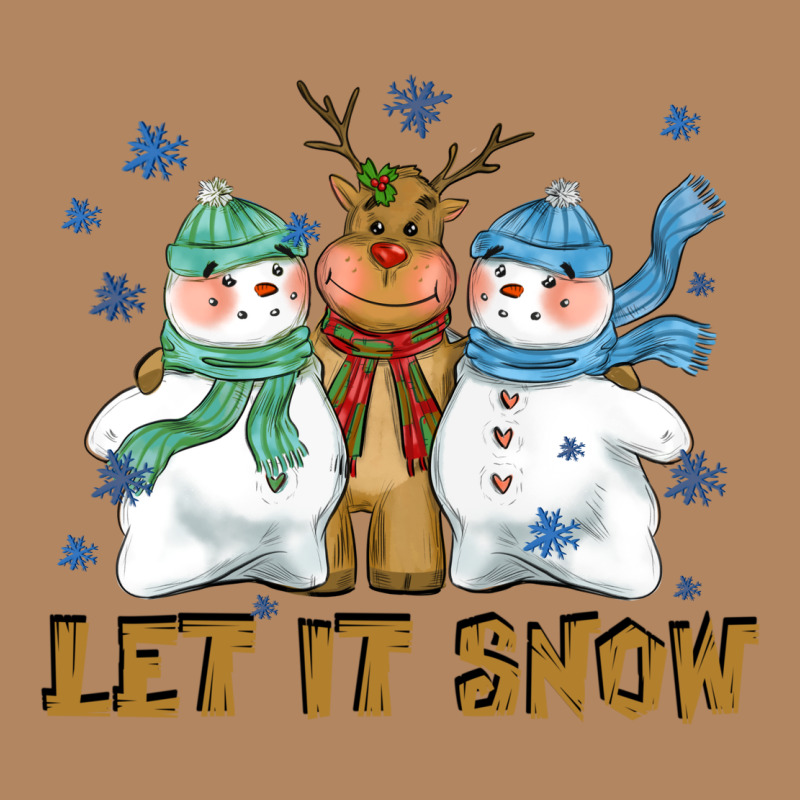 Let It Snow Reindeer Snowman Long Sleeve Tee by CowGirlArtShop | Teevron