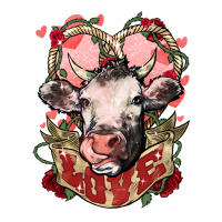 Cow Valentine's Day Love Urban Heavy Tee | Teevron