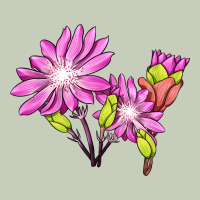 Bitterroot Flower Illustrations Ladies Tee | Teevron