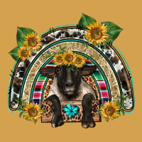 Suffolk Ewe Front Sunflowers Rainbow Urban Hoodie | Teevron