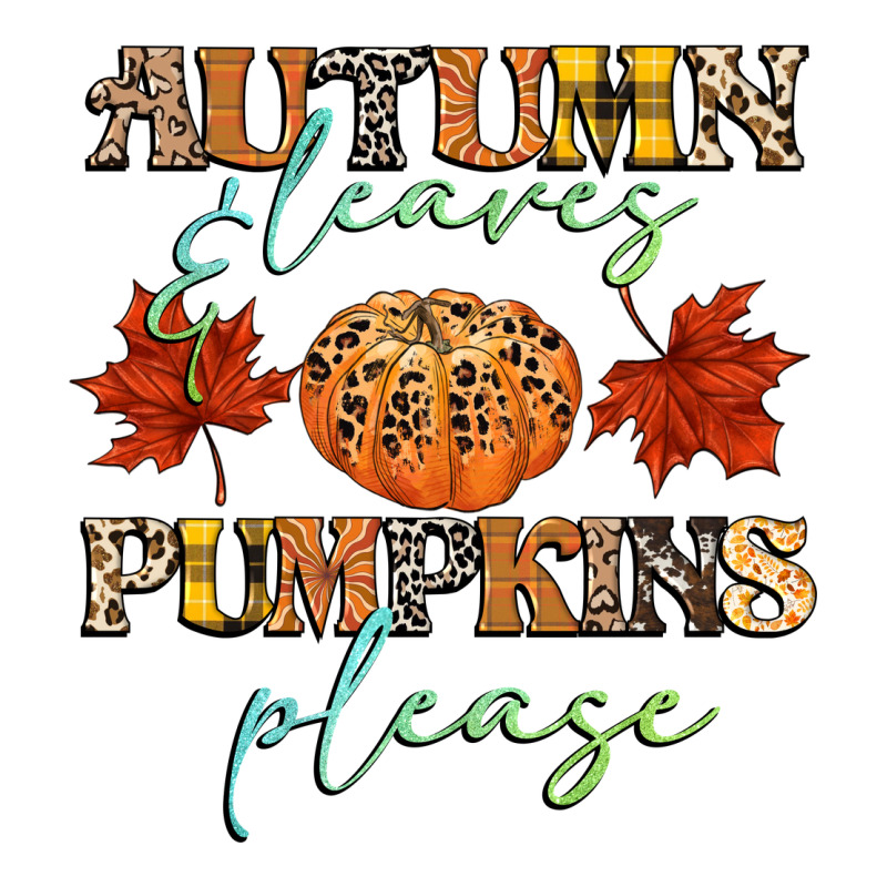 Autumn Leaves And Pumpkins Please Long Sleeve Tee by CowGirlArtShop | Teevron