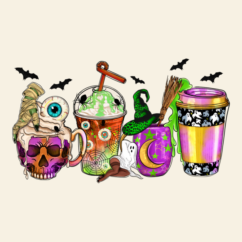Halloween Coffee Cups Vintage Tee by NancyCooperArtShop | Teevron