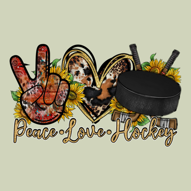 Peace Love Hockey Heavyweight Hoodie by RacoonDesign | Teevron