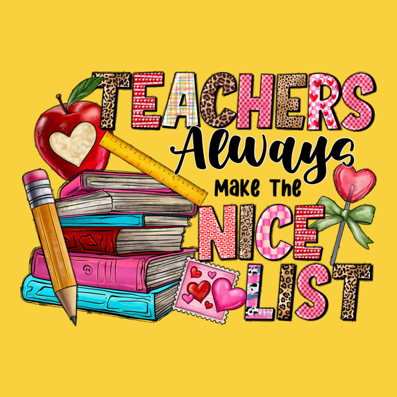 Teachers Always Make The Nice List Premium Sweatshirt by CowhideDigitalArt | Teevron