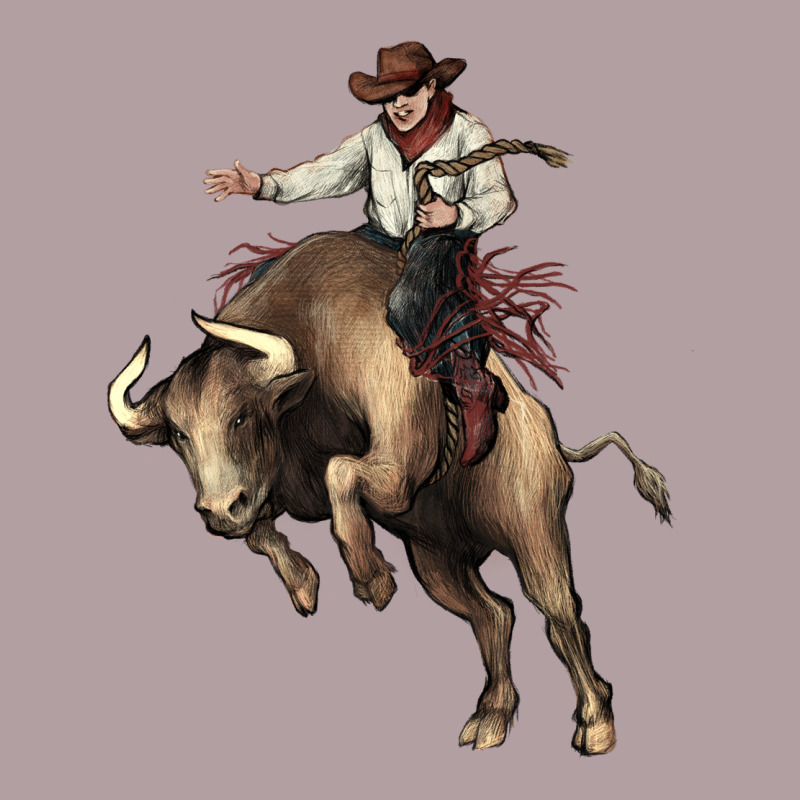 Cowboy Bull Rodeo Vintage Hoodie by HowdyJamesFarm | Teevron