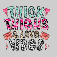 Thick Thighs And Love Vibes Premium Sweatshirt | Teevron
