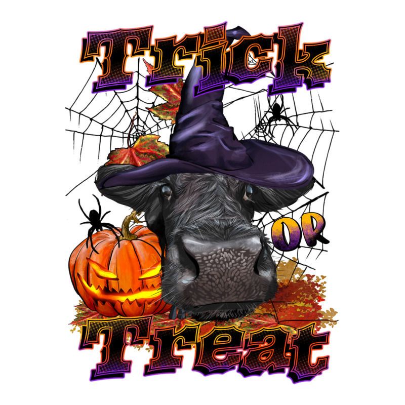 Trick Or Treat Black Angus Heifer Ladies Tee by LillyAllenDesigns | Teevron