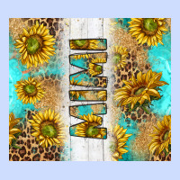 Western Mother's Day Mimi With Turquoise And Sunflowers And Leopard Tu Urban Heavy Tee | Teevron