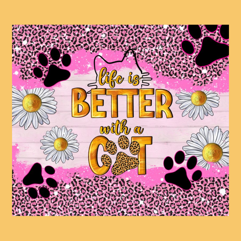 Life Is Better With A Cat Vintage Hoodie by TumblerDesignByShophia | Teevron
