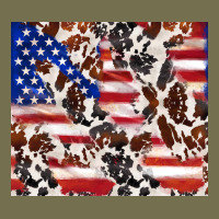 Cowhide Amerikan Flag Vintage Hoodie | Teevron