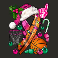 Pink Christmas Breast Cancer Ribbon Basketball Heavy Core Tee | Teevron