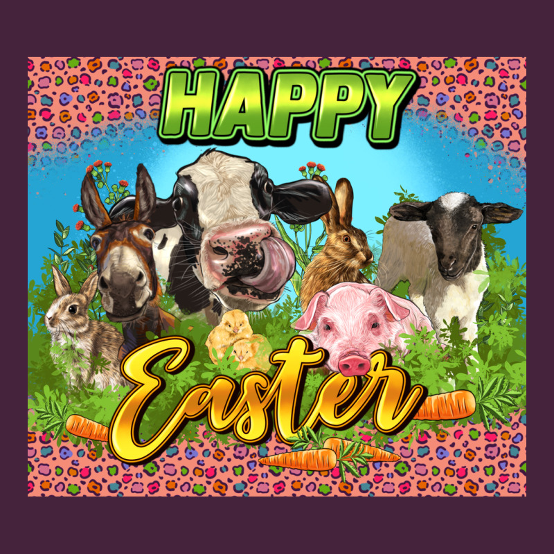 Happy Easter Farm Animals 20oz Skinny Premium Tee by LillyAllenDesigns | Teevron