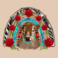 Brown Baby Cow Floral Rose Rainbow Urban Hoodie | Teevron
