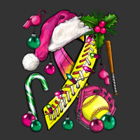 Pink Christmas Breast Cancer Ribbon Softball | Teevron
