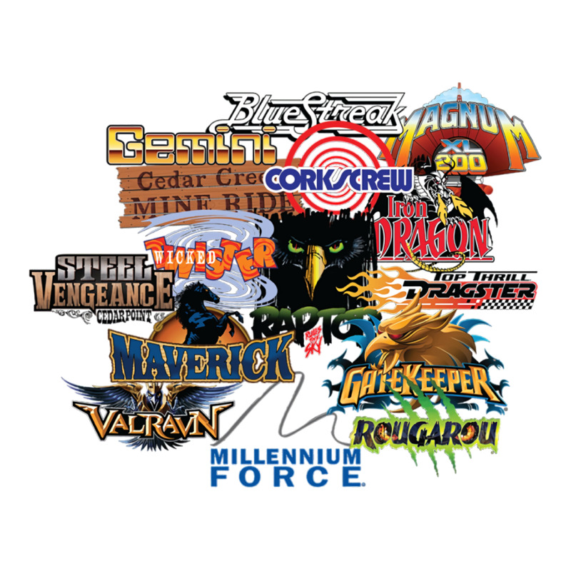 Cedar Point Roller Coaster  Designer Premium Tee by lanVoArt | Teevron