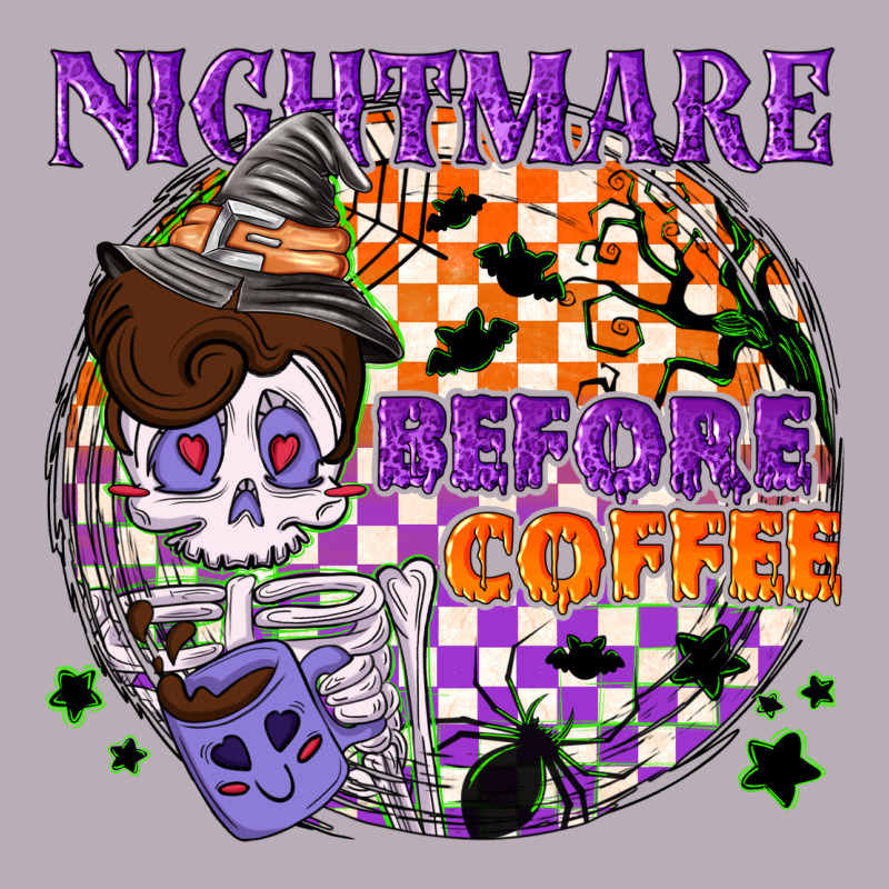 Nightmare Before The Coffee Halloween Vintage Tee by NancyCooperArtShop | Teevron