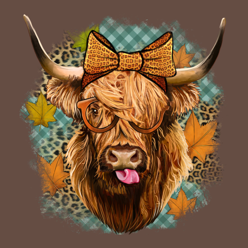 Fall Highland Cow Long Sleeve Tee by Jasminsmagicworld | Teevron