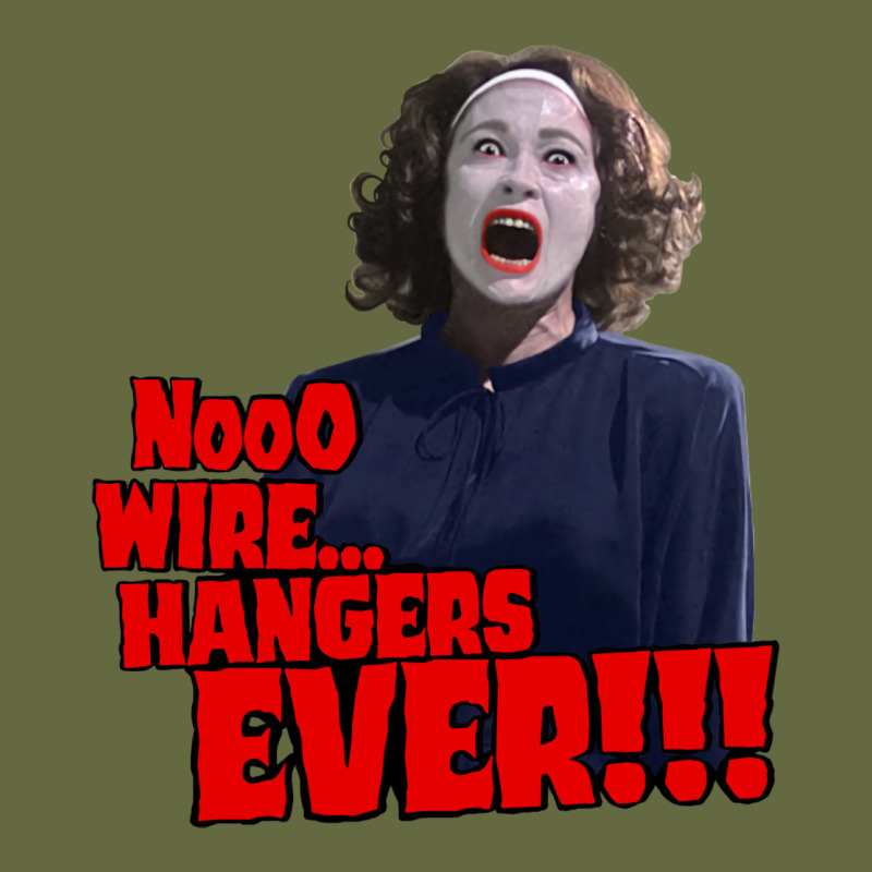 Nooo Wire Hangers.. Ever!!! Vintage Mommie Dearest Quote Print Long Sleeve Tee by lanVoArt | Teevron
