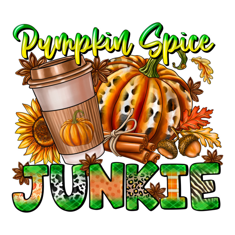 Pumpkin Spice Junkie Zipper Hoodie by CowhideDigitalArt | Teevron