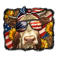 Western 4th Of July Cow Background | Teevron