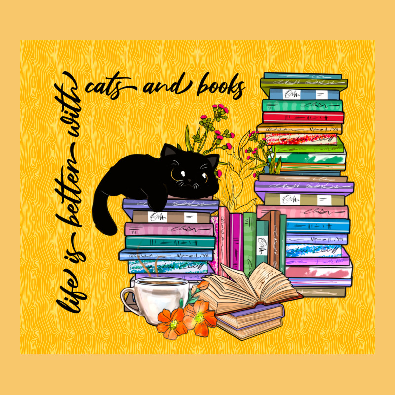 Life Is Better With Cats And Books Vintage Hoodie by TumblerDesignByShophia | Teevron