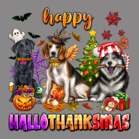 Happy Hallothanksmas Dogs Vintage Tee | Teevron