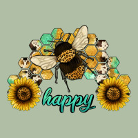 Bee Happy Honey Comb Urban Heavy Tee | Teevron