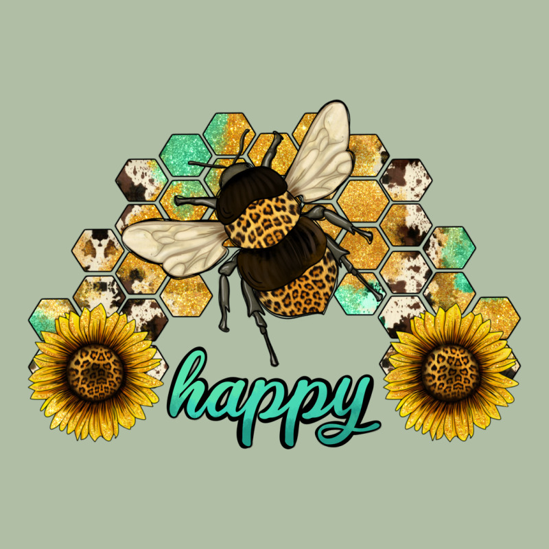Bee Happy Honey Comb Urban Heavy Tee by JahusDesignShop | Teevron