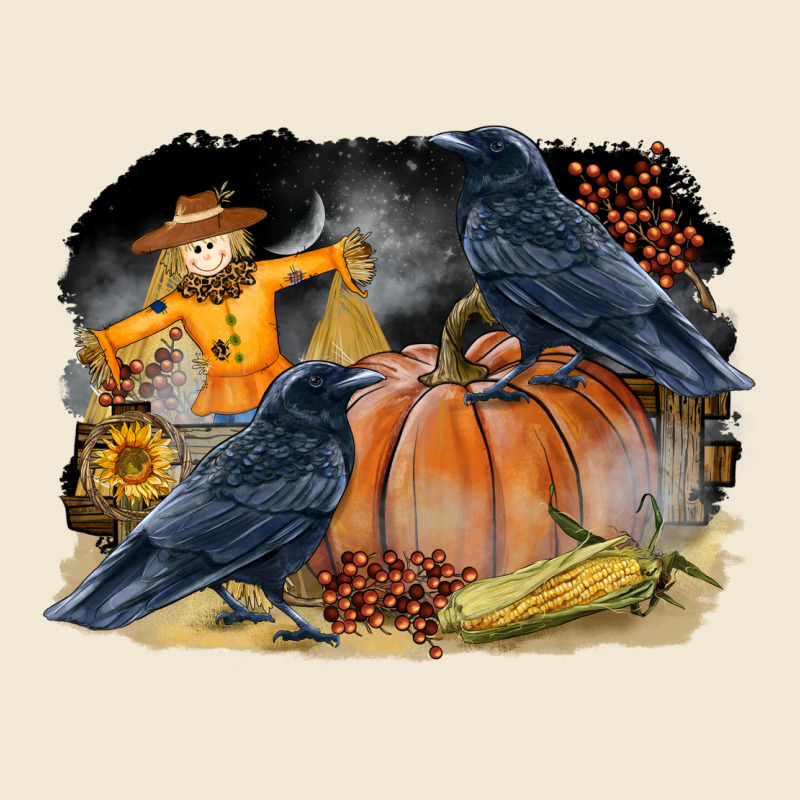 Fall Background With Crow Ladies Tee by LillyAllenDesigns | Teevron