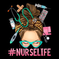 Messy Bun Nurse Life Premium Tee | Teevron