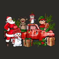 Santa Snowman Reindeer Penguin Elf Christmas Truck Heavy Core Tee | Teevron
