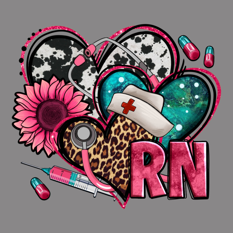 Rn Registered Nurse Hearts Vintage Tee by Jasminsmagicworld | Teevron