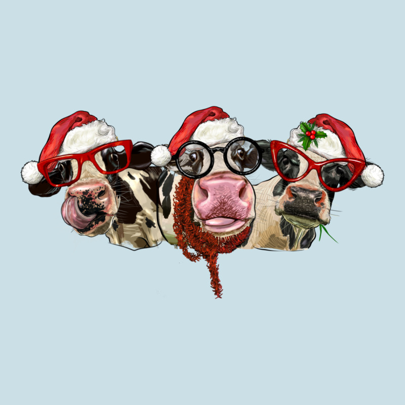 Christmas Holstein Cows Ladies Tee by LillyAllenDesigns | Teevron