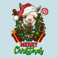 Merry Christmas Alpaca Face Ladies Tee | Teevron