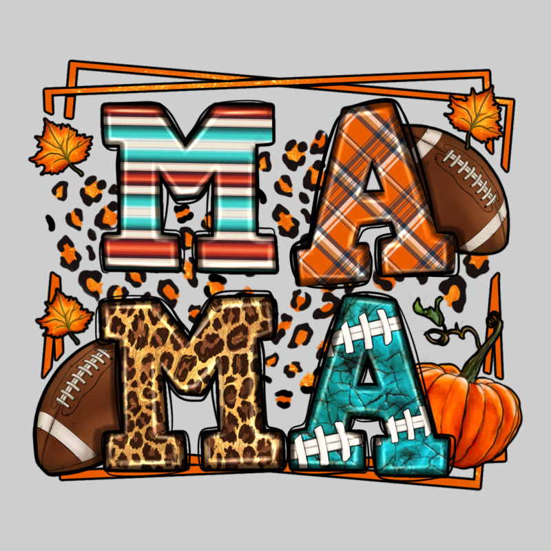 Fall American Football Autumn Mama Premium Tee by LillyAllenDesigns | Teevron