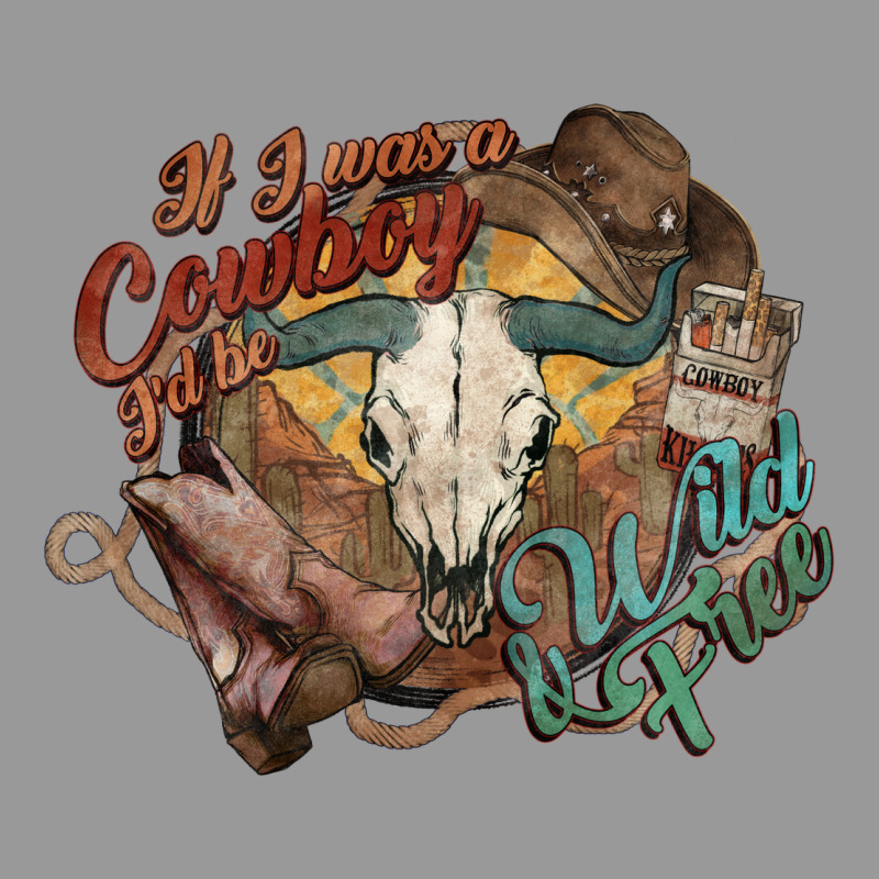 Cowboy Wild And Free Western Vintage Hoodie by HowdyJamesFarm | Teevron