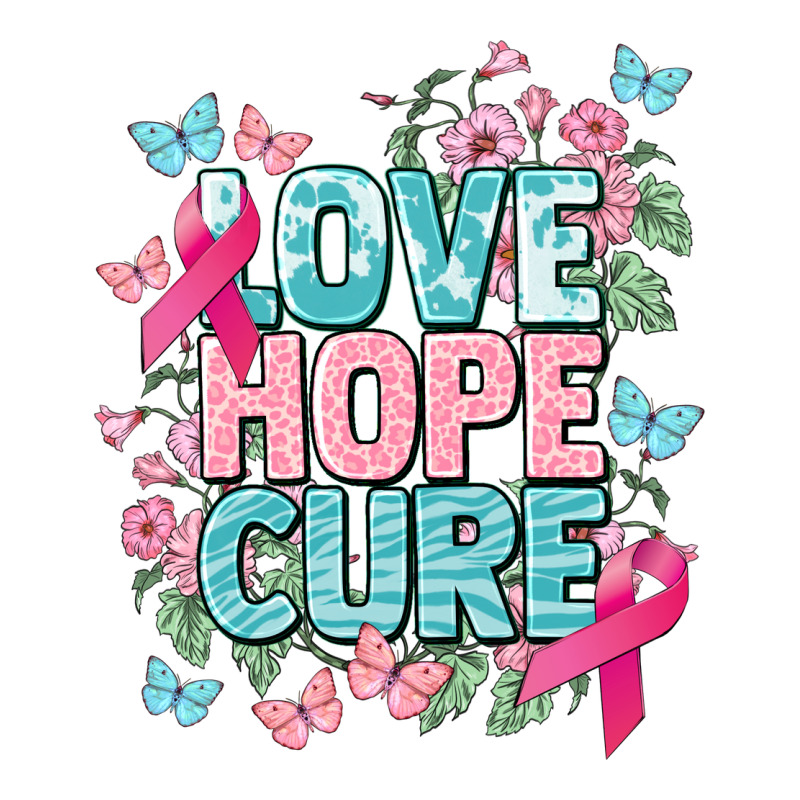 Love Hope Cure Cancer Awareness Urban Heavy Tee by HowdyJamesFarm | Teevron