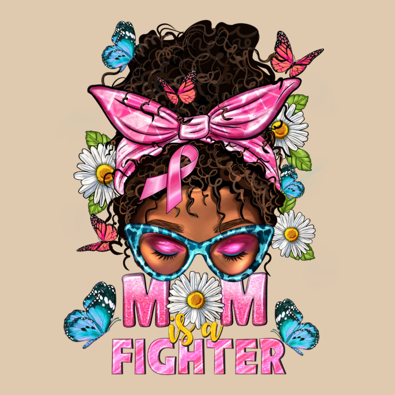 Mom Is A Fighter And Afro Messy Bun Mom Heavyweight Sweatshirt by BundleAndBundleShop | Teevron