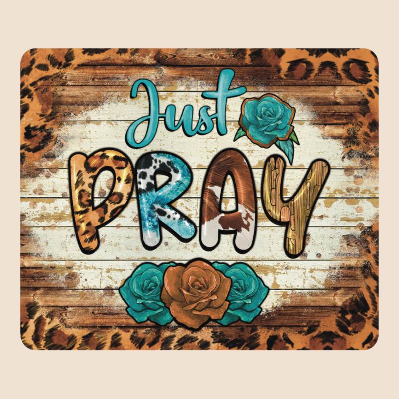 Just Pray Mousepad Urban Hoodie by BarkalooDesign | Teevron