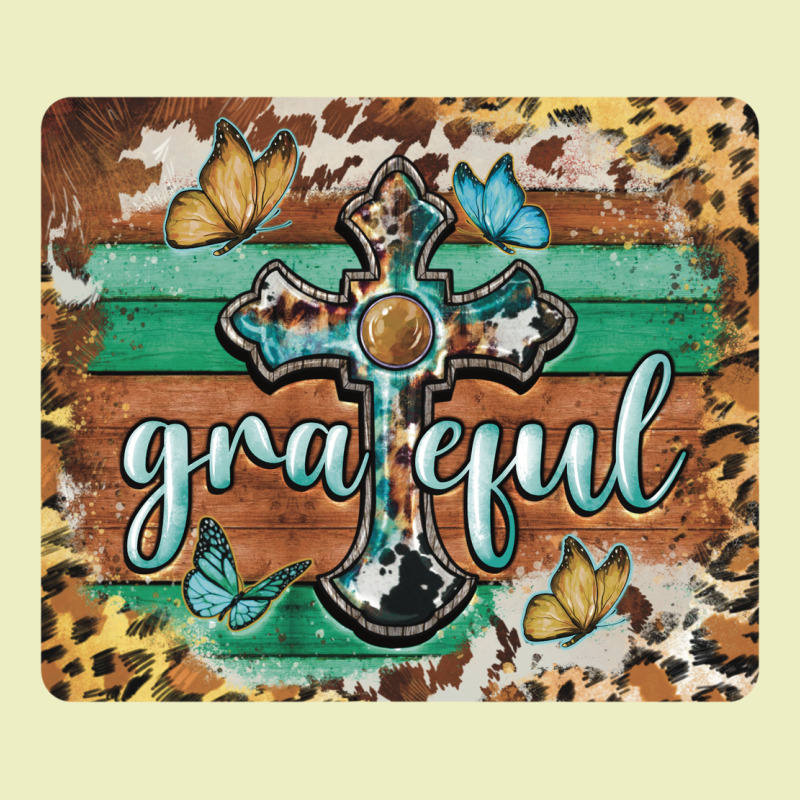 Grateful Cross Mousepad Urban Hoodie by BarkalooDesign | Teevron