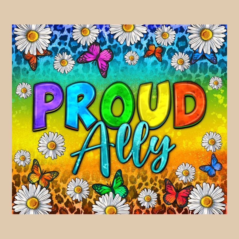 Lgbtq+ Proud Ally With Daisy Tumbler Heavyweight Sweatshirt by BundleAndBundleShop | Teevron