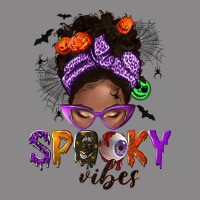 Spooky Vibes Afro Messy Bun Vintage Tee | Teevron