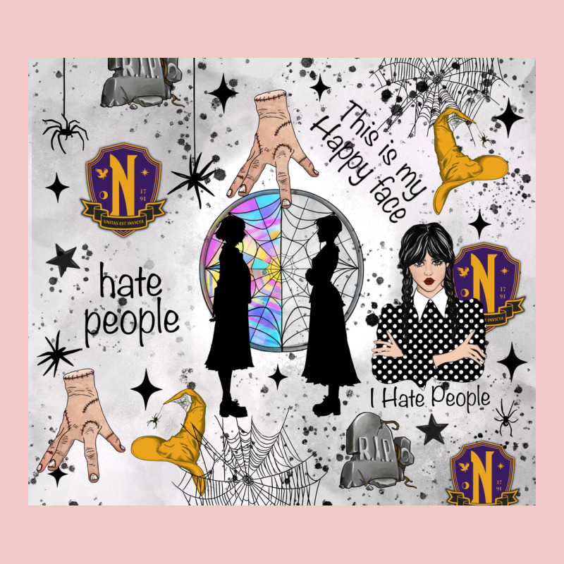 Gothic Girl And Colorful Girl Urban Heavy Tee by TumblerDesignByShophia | Teevron