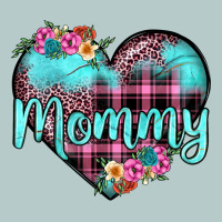Mommy Leopard Turquoise Heart Heavy Core Tee | Teevron