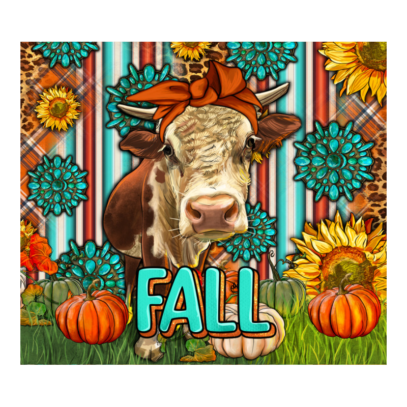 Western Fall Cow Premium Tee by LillyAllenDesigns | Teevron