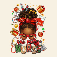 One Merry Nurse Afro Messy Bun Vintage Tee | Teevron
