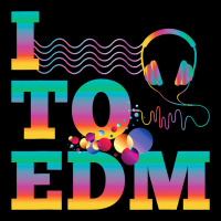 I Listen To Edm Rainbow Letters Dj Music Gift Long Sleeve Tee | Teevron